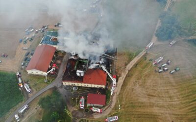 Brand landwirtschaftliches Objekt